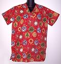 Hice Christmas Scrub Tops
