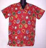 Hice Christmas Scrub Tops