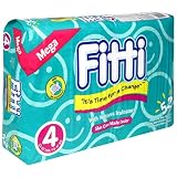 Fitti Mega Baby Diapers, Size 4, 52-Count Packages... by