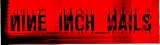 Nine Inch Nails - Black Logo on Red Rectangle - Sticker / Decal