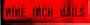 Nine Inch Nails - Black Logo on Red Rectangle - Sticker / Decal