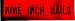 Nine Inch Nails - Black Logo on Red Rectangle - Sticker / Decal Image