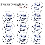 Style 15J Sewing Machine Bobbins for Singer - 10 Pack
