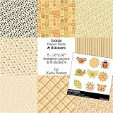Digital Scrapbooking Papers - Iconic Paper and Stickers