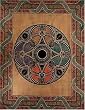 Tan Celtic Ball Indian Bedspread, Twin Size
