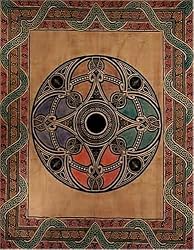Tan Celtic Ball Indian Bedspread, Twin Size