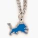 Detroit Lions Chain Necklace with NFL Team Logo Pendant