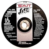 SAIT 22360 Type 27 6-Inch x .045-Inch x 7/8-Inch 10200 Max RPM A46N - Aluminum Thin High Speed Cut-Off Wheels - 50 Pack