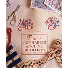 Frises & alphabets anciens bicolores � broder au point de croix