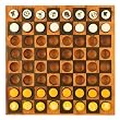 Hand-Painted Wood Chess / Checkers Travel Game Hand-Painted Wood Chess / Checkers Travel Game