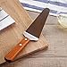 Harrahs Pie Server Cake Holder Transfer Triangular Spade Spatula for Cake Baking with Wooden Handle 5-Pack shovel, Stainless Steel
