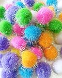 Rimobul Assorted Color Craft Pom Poms - 1.3" - 40 Pack