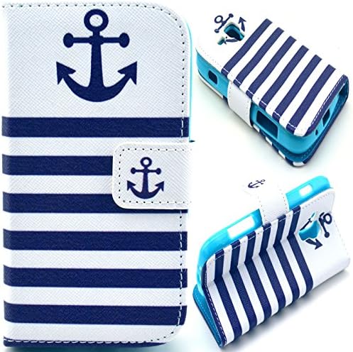 Einzige Slim Fit Leather Case Cover with Stand & Card Slots for Samsung Galaxy S Duos S7562 / S Duos 2 S7582 (Smile) with Free Universal Screen-stylus