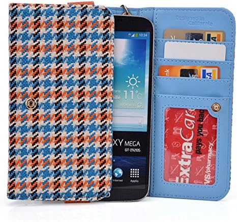 Kroo® Cell Phone Clutch Houndstooth Print fits Samsung Galaxy S5 zoom