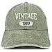 Trendy Apparel Shop Vintage 1930 Embroidered 88th Birthday Soft Crown Washed Cotton Cap - Olive