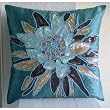 Centerpiece - Decorative Pillow Covers - Silk Pillow Cover Embellished with Beads & Sequins