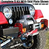 Skid Row JP-0031 Nightcrawler Modular Front Bumper with Winch Mount & Receiver - Jeep TJ Wrangler