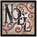 Noel Primitive Vintage Antique Sign Art Print Framed