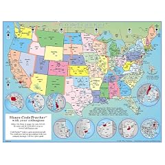 1999 CodeTracker Area Code Map:  area codes of US, Canada and parts of the Caribbean