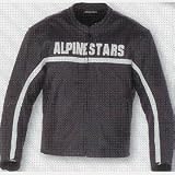 ALPINESTARS BARCELONA LEATHER JACKET BLACK/WHITE 58 310-087-12-58