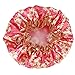 Shintop Shower Cap Women’s Waterproof Ribbon Lace Bow Style Double-Deck Elastic Band Shower Hat for Bath Spa (Rose Sunflower)