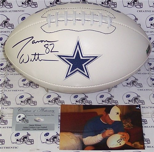 Jason Witten Autographed/Hand Signed Dallas Cowboys Logo Football