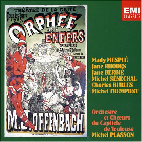CD-Charts  Search : Offenbach - Orphée aux Enfers / Mesplé, Rhodes, Berbié, Sénéchal, Burles, Trempont, Capitole de Toulouse, Plasson