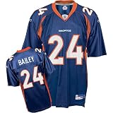 Champ Bailey Denver Broncos #24 Replica Reebok NFL Football Jersey (Navy)