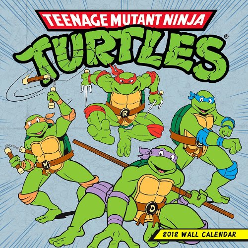  2012 TMNT- Retro 16 Month Wall  calendar