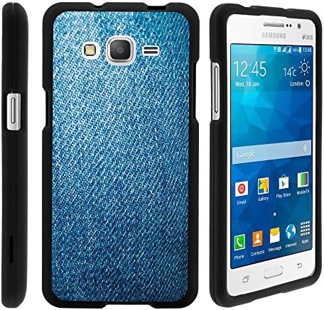 Galaxy Grand Prime Case, Stylish Personalized Protective Snap On Hard Case Phone Protector for Samsung Galaxy Grand Prime SM-G530H, SM-G530F (Cricket) from MINITURTLE | Includes Clear Screen Protector and Stylus Pen - Blue Jeans