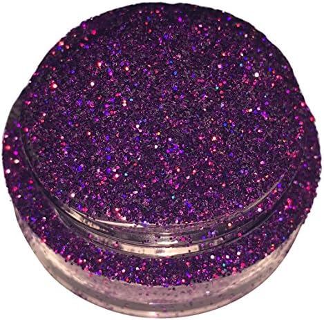 Calavera Cosmetics Purple Glitter For Eyeshadow / Eye Shadow / Eyes / Face / Lips / Nails Makeup Glitter Dust Shimmer - Compare to NYX - Holographic Loose Cosmetic Glitter / Nail Art (Faerie Queen)