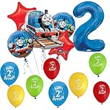 Thomas the Tank Engine Train 2nd Happy Birthday Balloon Set