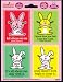 Its Happy Bunny - Go Suck A Butt Sticker Collection - Set of 4 Stickers / Decals