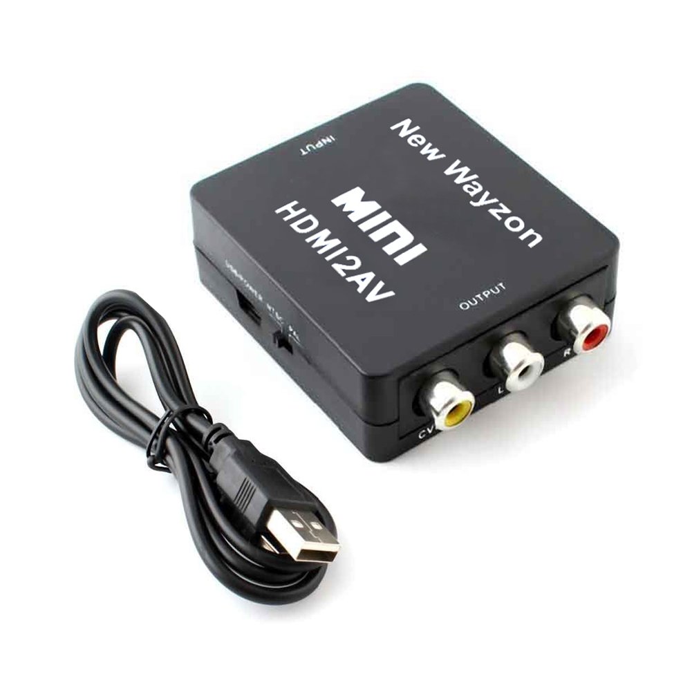 New Wayzon HDMI To RCA Composite AV+ Audio Toslink Spdif Coax Mini