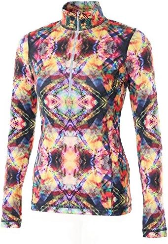 Sno Skins Microfiber Print Mid-Layer Top Womens