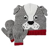カーターズ Carter's 防寒 ニット帽子 & 手袋 男の子 セット95％アクリル 5% ポリウレタン Dog Hat & Mitten Set 12-24M (78-86cm) [並行輸入品]