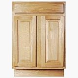 Sunnywood Prod. ARB24 Double Door and Single Drawer Oak Base Cabinet