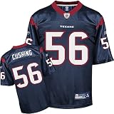 Brian Cushing #56 Blue Houston Texans Reebok NFL Premier All Stitched Replica Jersey - LARGE