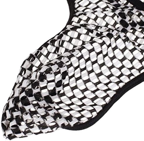 Men Sexy Underwear Semitransparent G-string T-back Black&White