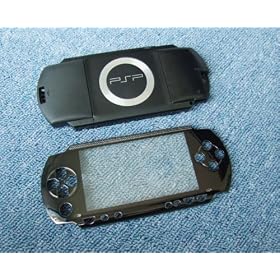 Sony PSP Full Replacement Faceplate/Case - Black