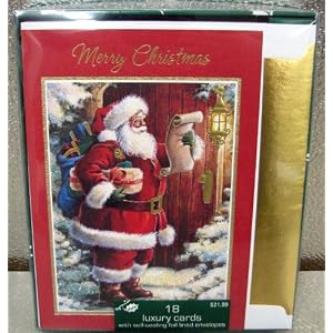 Hallmark Christmas Box Cards BXC9106 Santa