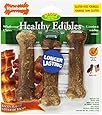 Nylabone Healthy Edibles Regular Bacon Flavored Dog Treats with Vitamins, Triple Pack
