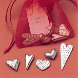 Bag of Assorted Pewter Heart Charms