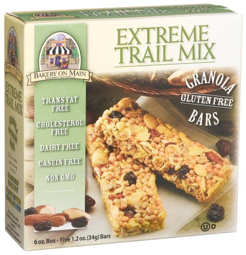Bakery on Main Extreme Trail Mix Gluten Free Granola Bar, 5 Count, 6-Ounce Boxes (Pack of 6)