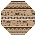 Stainmaster® Wide Ruins Southwestern Rug- Velvet Brown(77" Octagon)