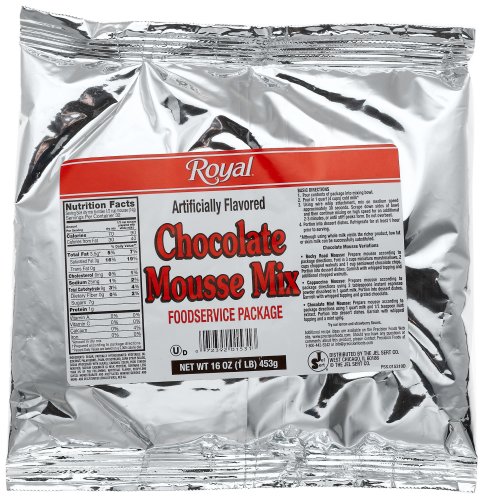 Royal Chocolate Mousse Mix, 16-Ounce Units (Pack of 2) by Royal