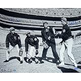 Steiner Sports MLB New York Mets Art Shamsky / Bud Harrelson Dual Signed NY Tossing Ball Horizontal 16x20 Photograph(Signed in Blue)