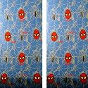 Marvel Spiderman Window Panels ~ Curtains 84" Rod Pocket Drapes & Tie Backs ~ 1pair = 2 Panels