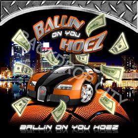 8x8 Rap Ballin on You Hoes Hip Hop Background Backdrop
