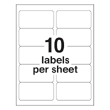 Avery Shipping Labels with TrueBlock Technology, 2x4 inches, White, 250 Labels (8163)
